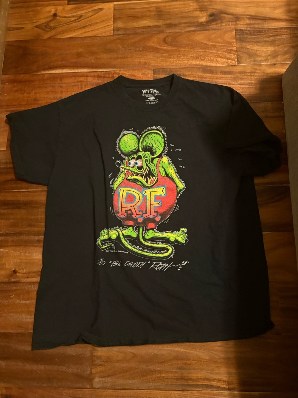 Rat Fink Graphic Tee Men’s XL Ed “Big Daddy” Roth Hot Rod Cartoon (1170)